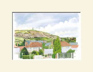 North Shore Print; Knockagh Monument