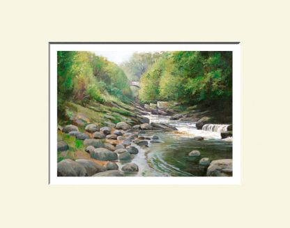 Roe Valley Print: Dog Leap Bridge