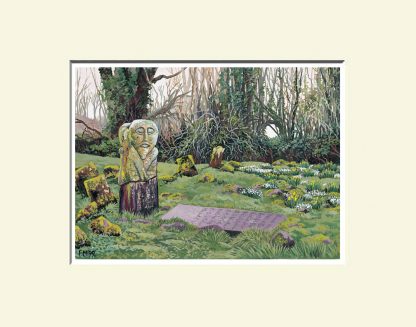 Fermanagh Print; Janus Stone Boa Island