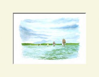 Strangford Print, Yachts at Kircubbin